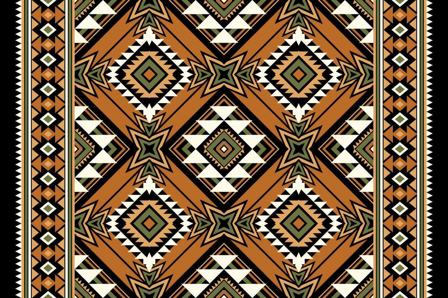 Geometric ethnic oriental pattern traditional vector
