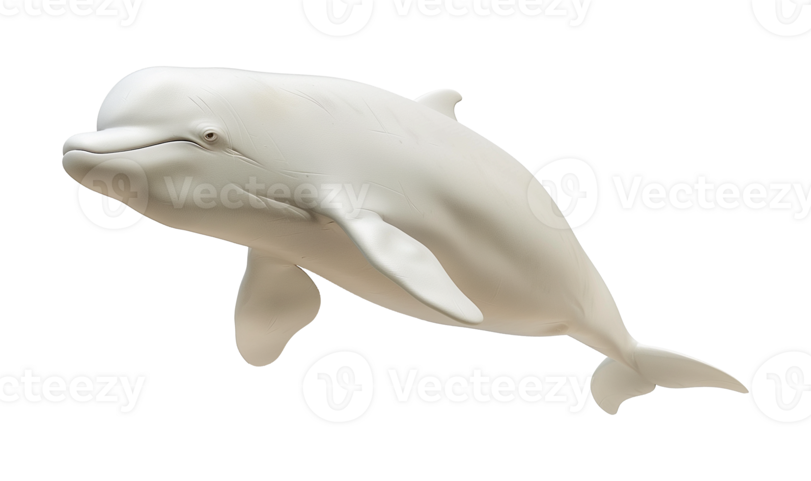 Beluga Whale Isolated on Transparent Background png