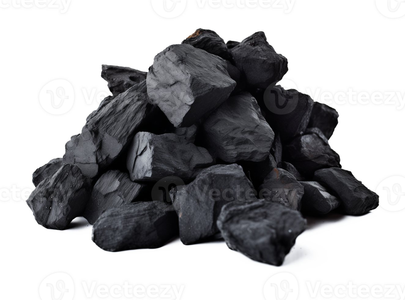 Coal Pile Isolated on Transparent Background png
