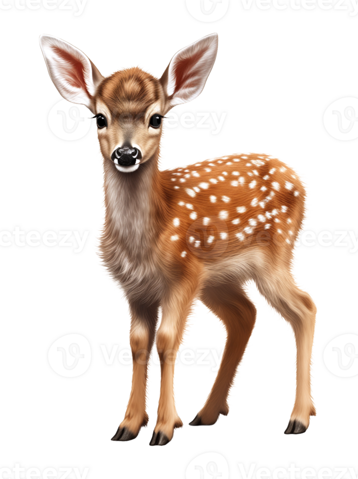 Fawn Isolated on Transparent Background png