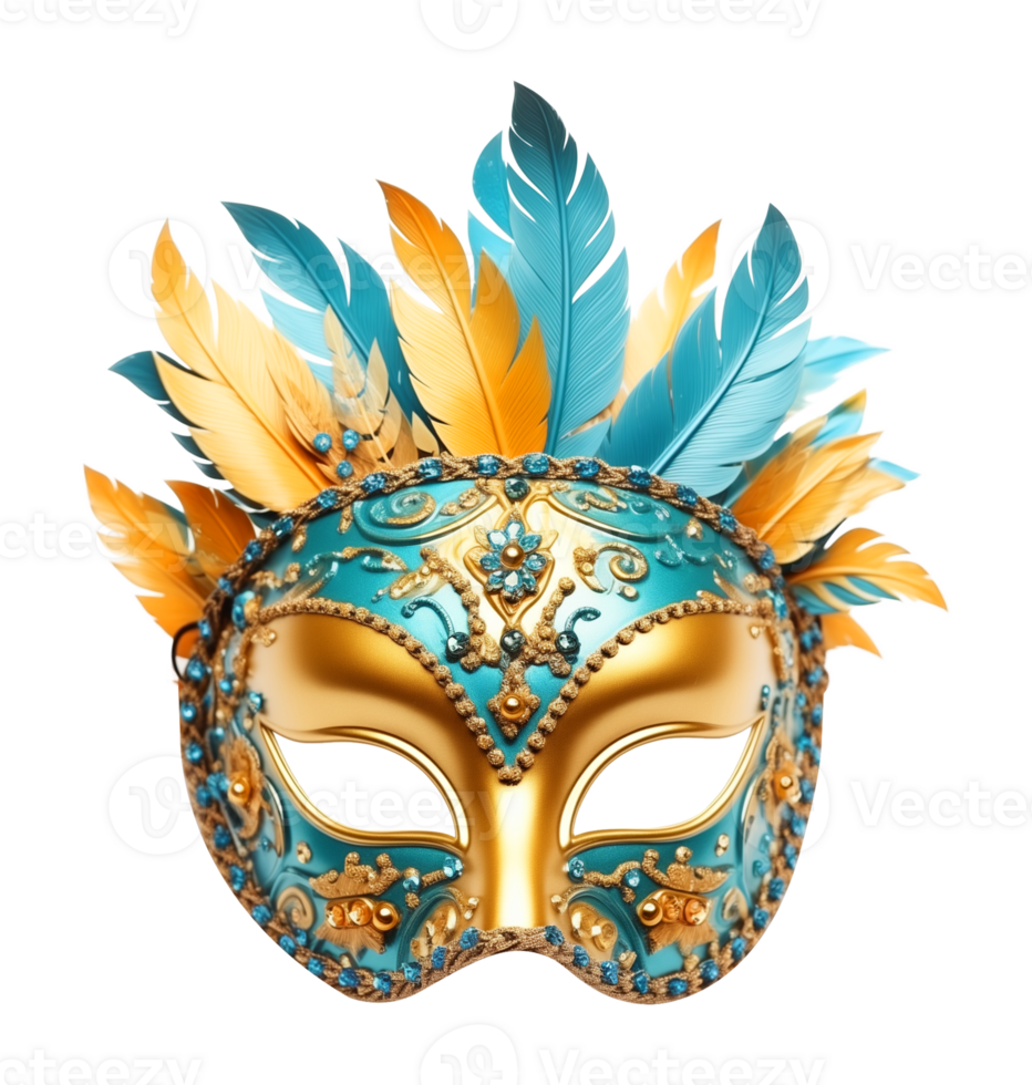 Carnival Eyes Mask Isolated on Transparent Background png