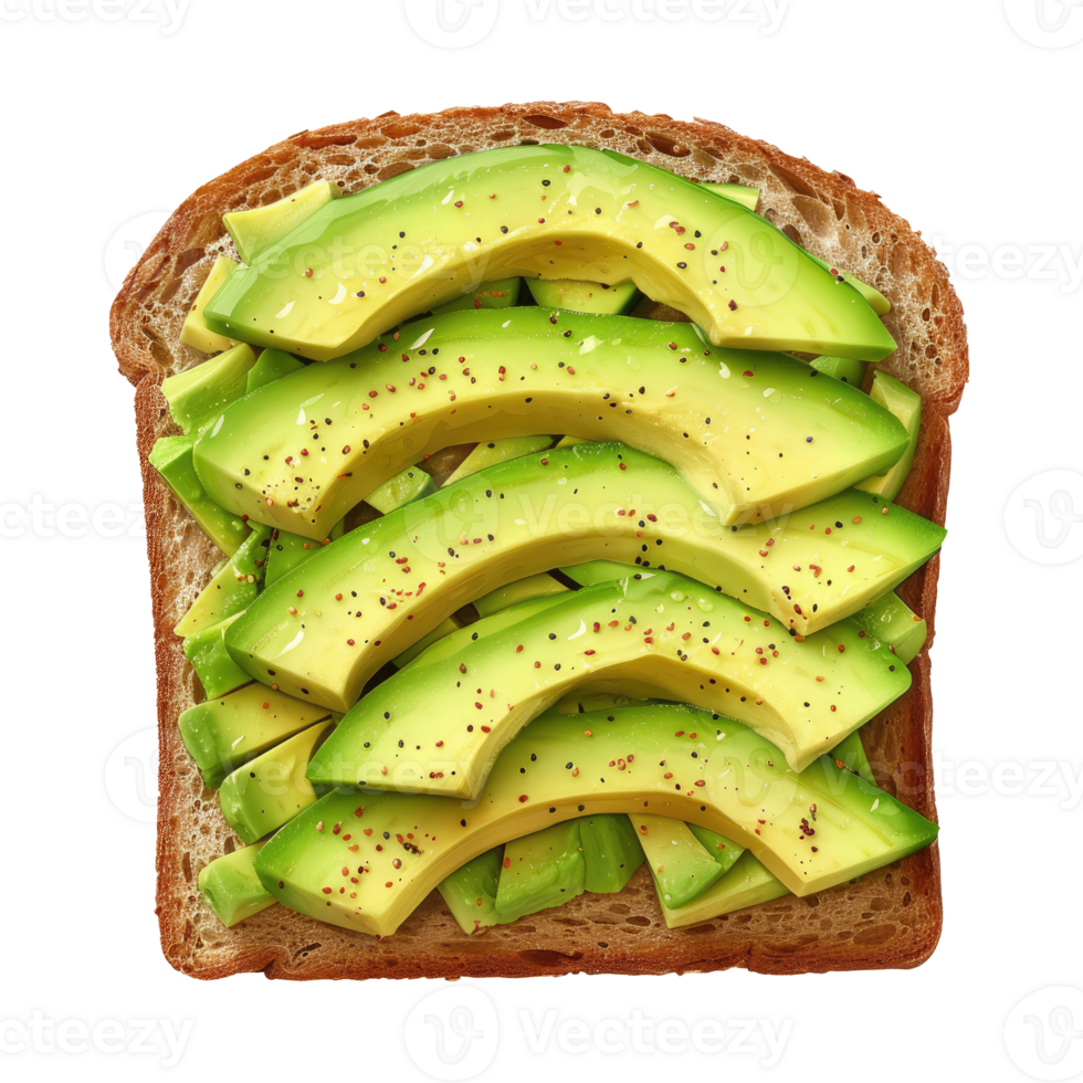 Toast with Avocado png