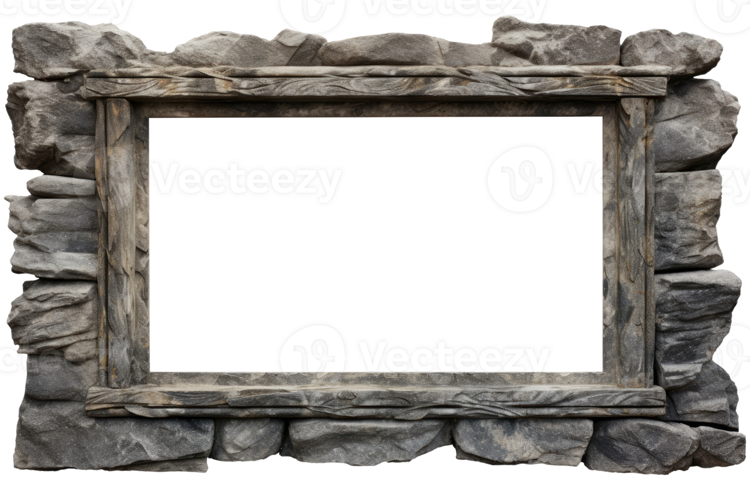 Frame Surrounded with Stones png