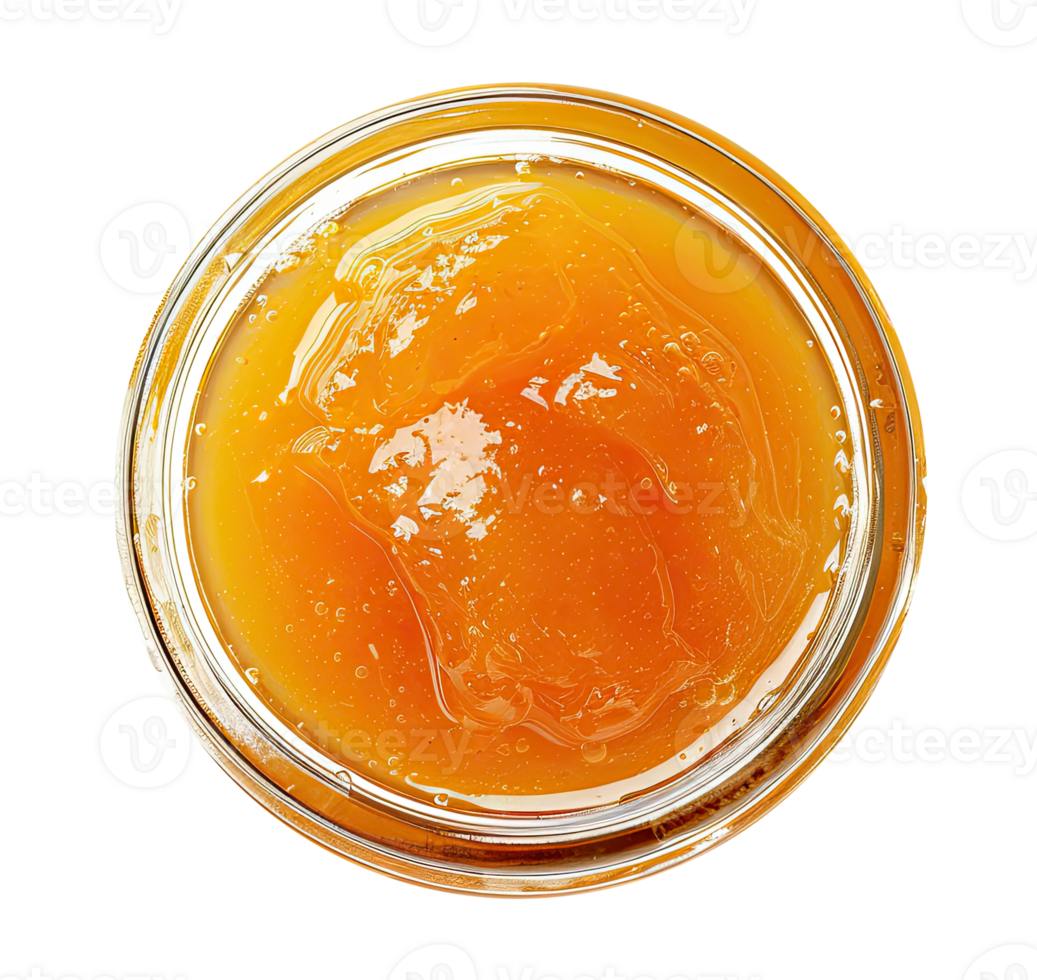 Peach Jam in Glass Jar png