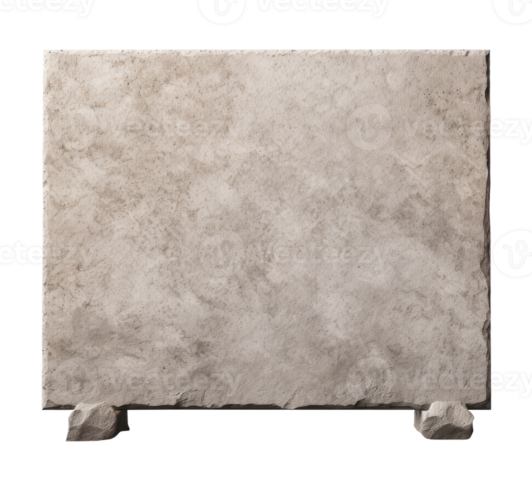 Square Stone Signboard png