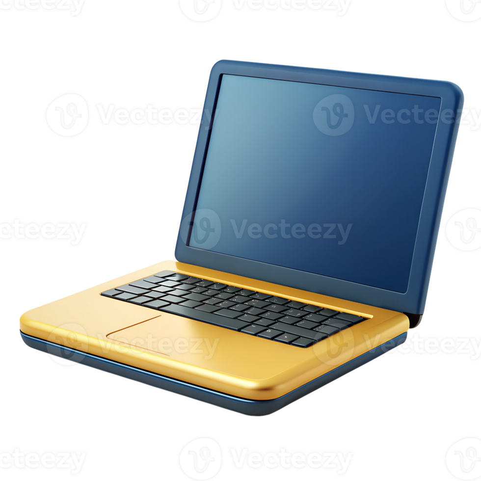 Laptop business 3D model png
