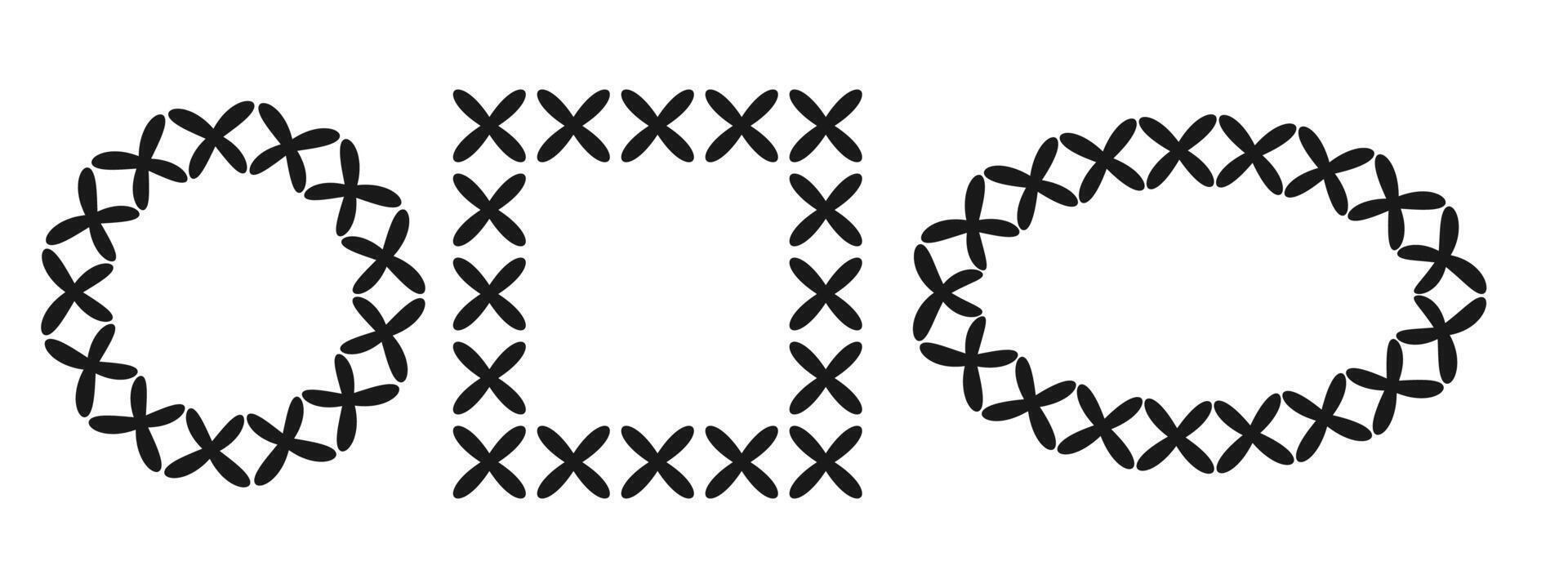 Set elements of flowers . vector