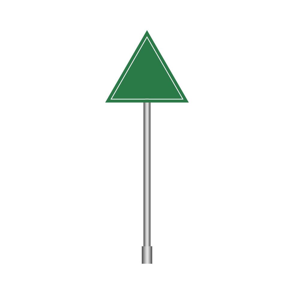 Green road signs on isolated background. Blank traffic road empty sign. Mockup template design. vector