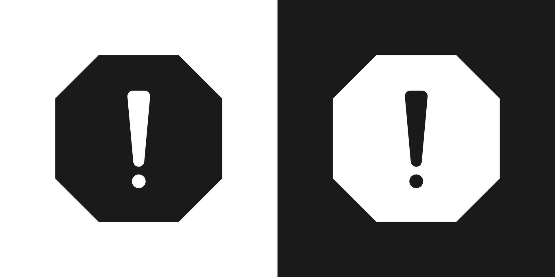 Caution warning signs. Exclamation marks. vector