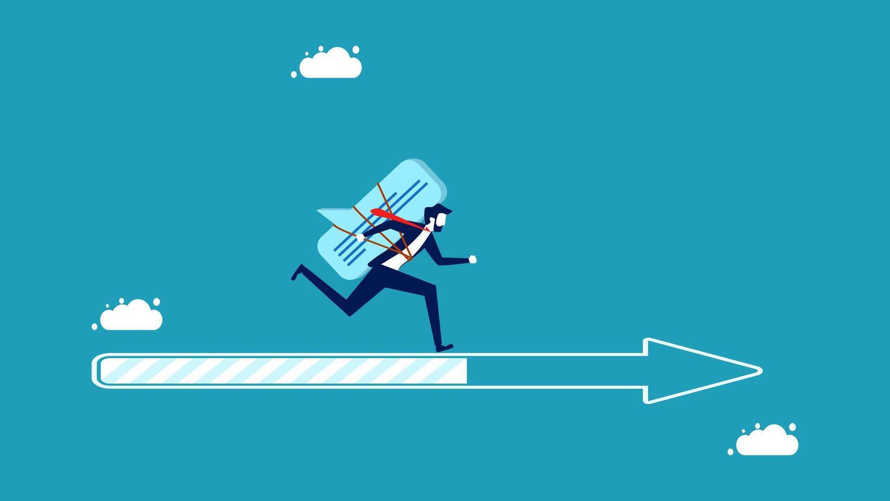 invesment , progress ,direction, growth concept vector