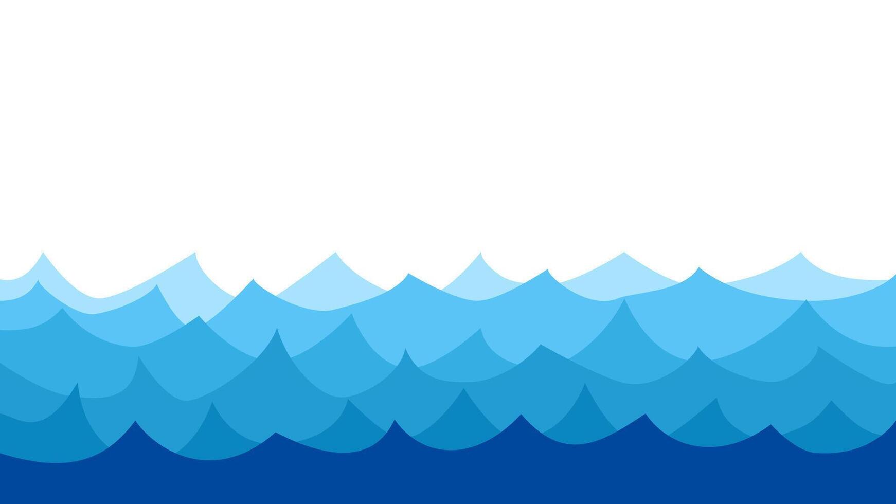 blue waves on a white background vector
