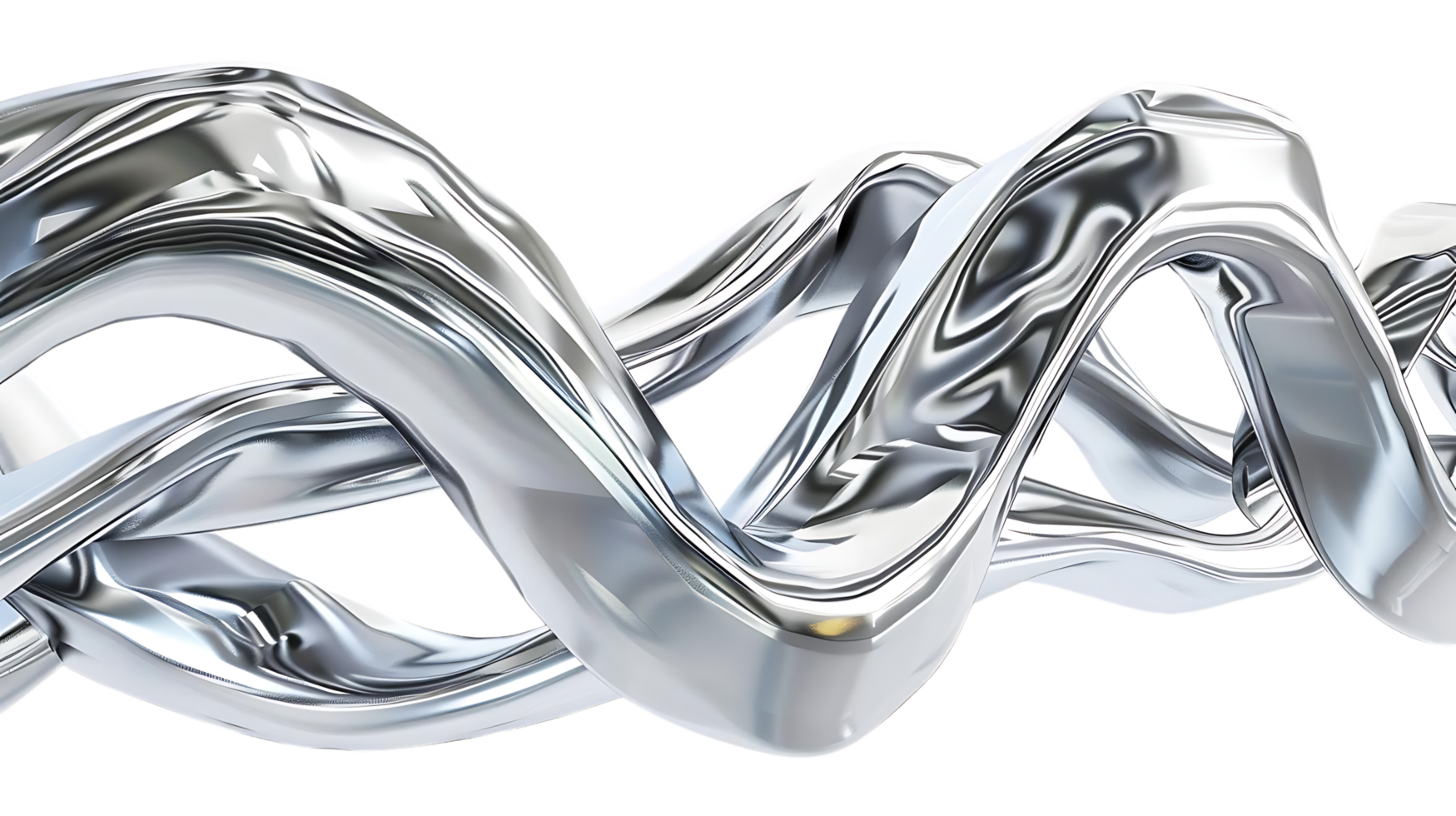 plata metal resumen olas con un transparente antecedentes un contemporáneo diseño concepto png