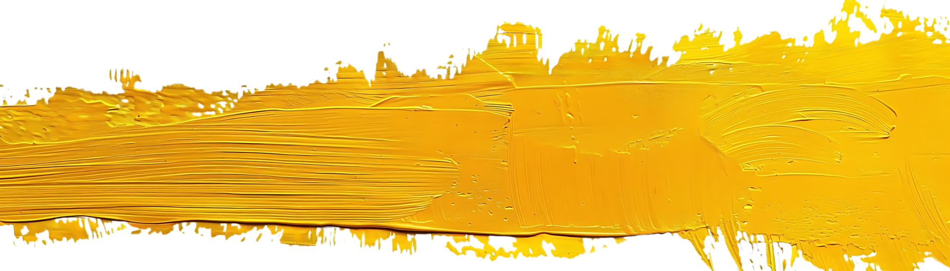 Golden Paint Stroke with a Transparent Background A Vibrant and Dynamic Texture for Design png