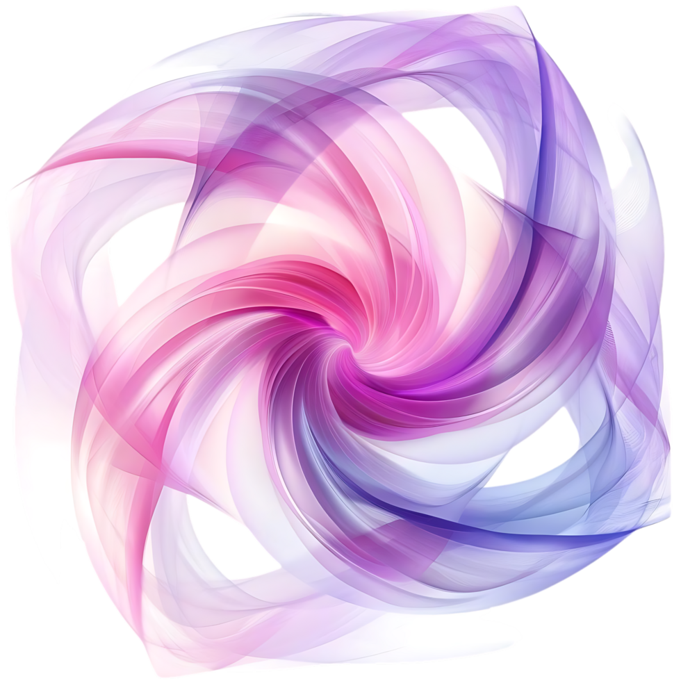 Abstract Swirling Colors, Transparent Background A Pink and Purple Vortex of Light and Shadow png
