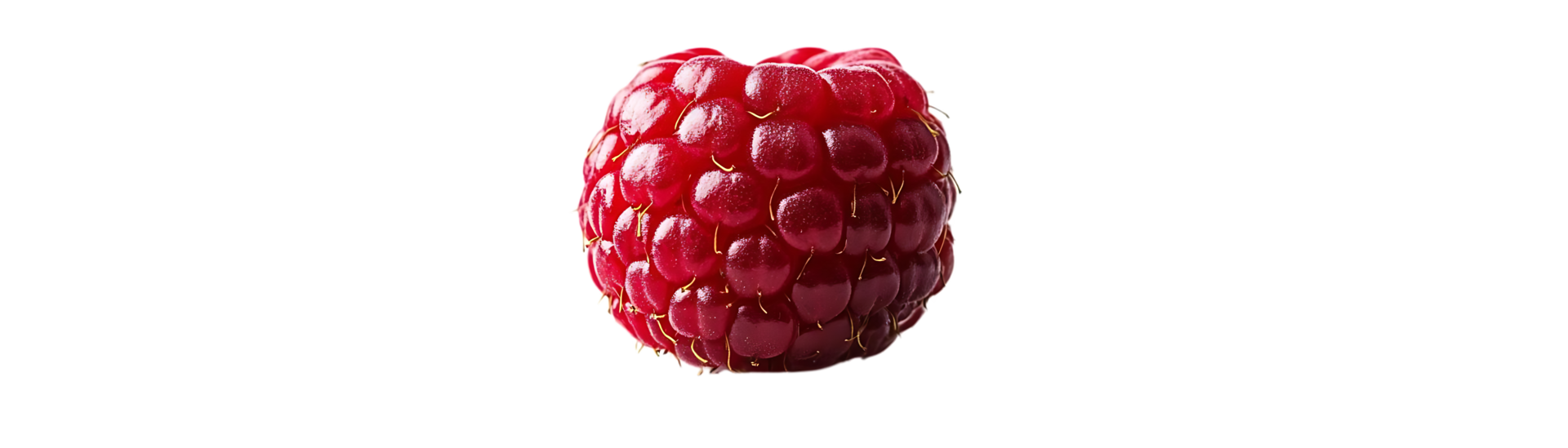 A Single Raspberry, Isolated on a Transparent Background A Macro Look at the Delicate Texture and Vibrant Color png