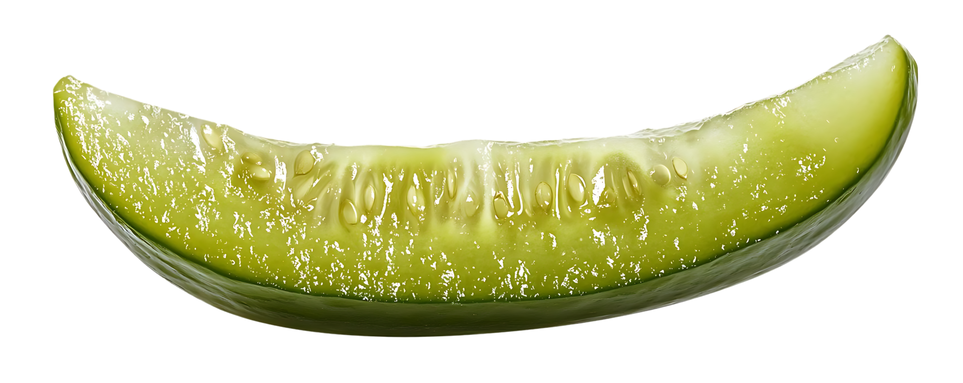 Fresh Cucumber Slice with a Transparent Background A Perfect Image for Your Designs png