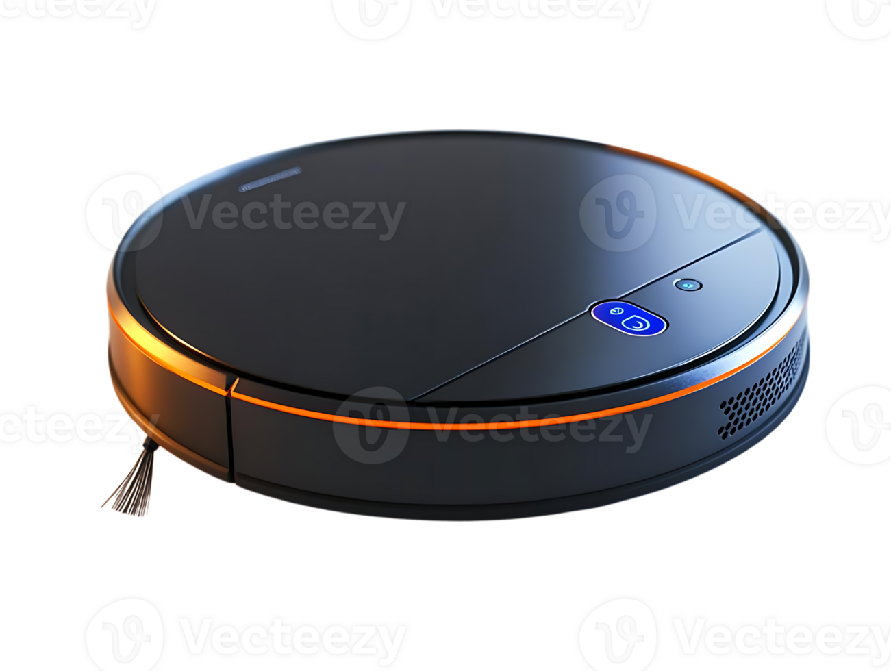Smart Robot Vacuum Cleaner with Transparent Background - Effortlessly Cleans Your Home with Innovative Technology png