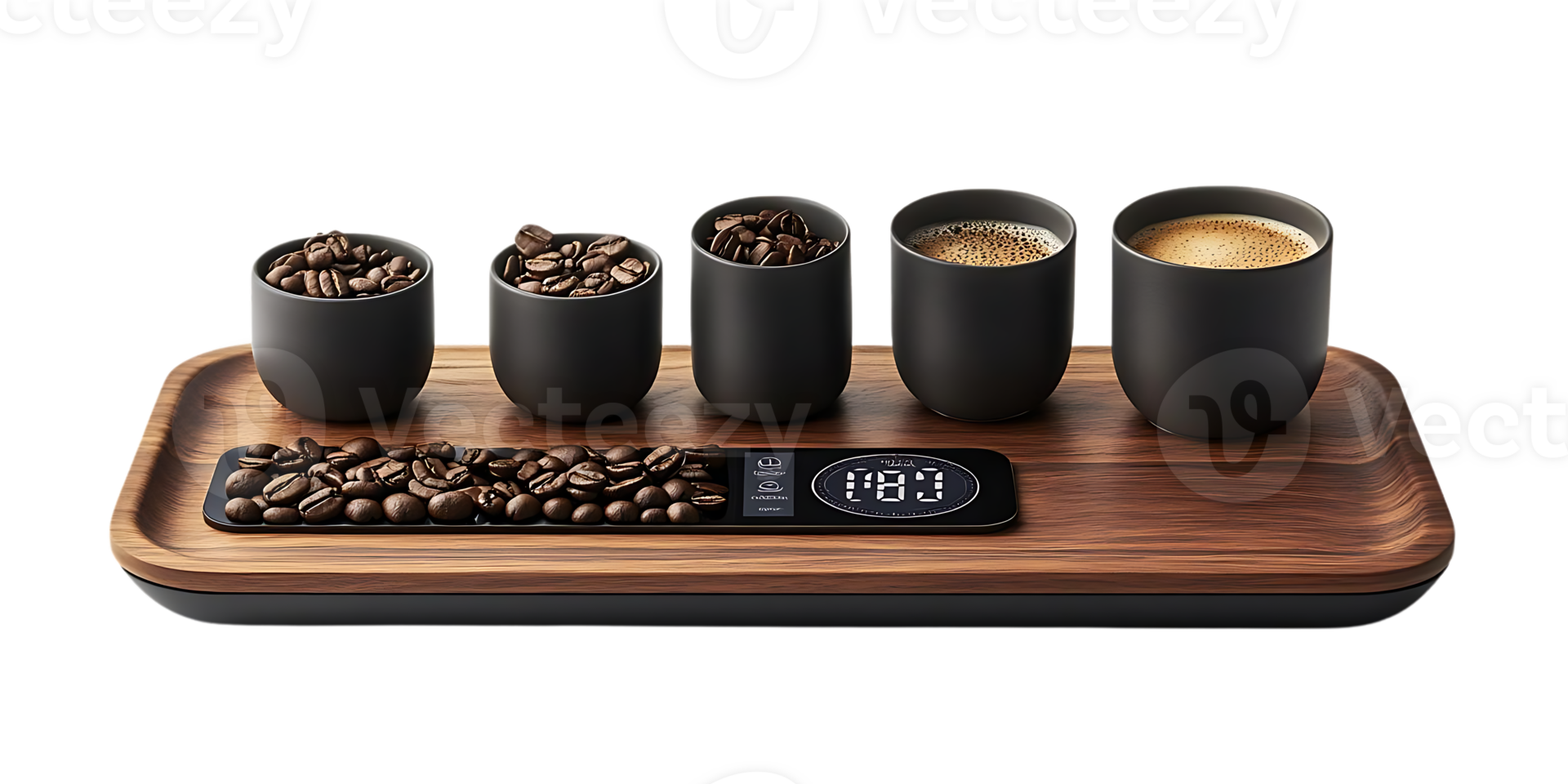Precision Coffee Brewing Station with Transparent Background for Perfect Coffee Every Time png