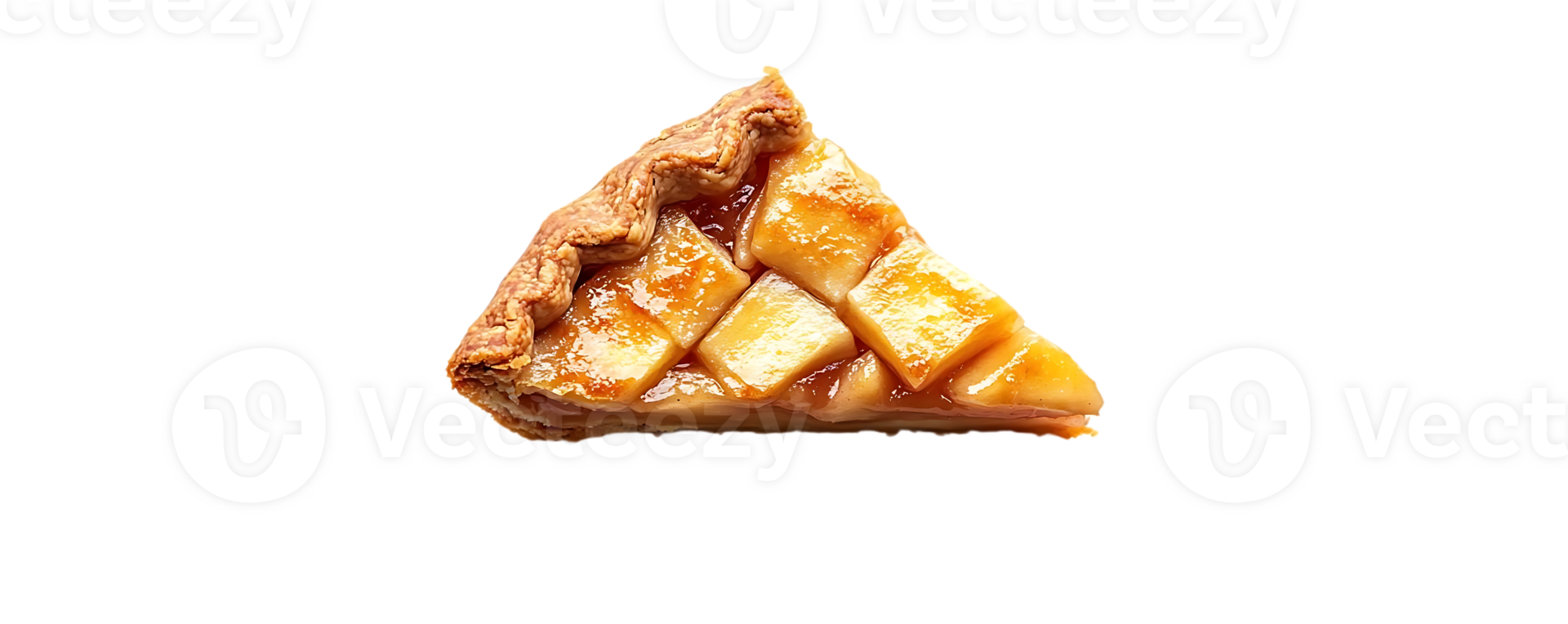 A Slice of Apple Pie with a Transparent Background, Perfect for Your Dessert Needs png