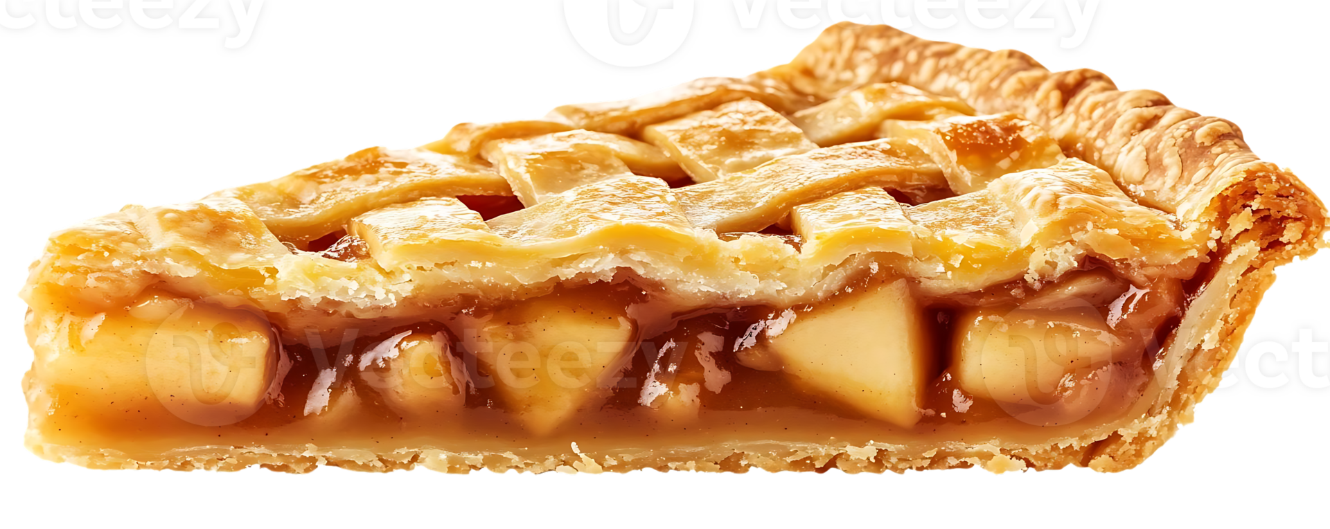 A Delicious Slice of Apple Pie with a Crispy Crust and a Sweet Filling, Perfect for a Fall Dessert. png