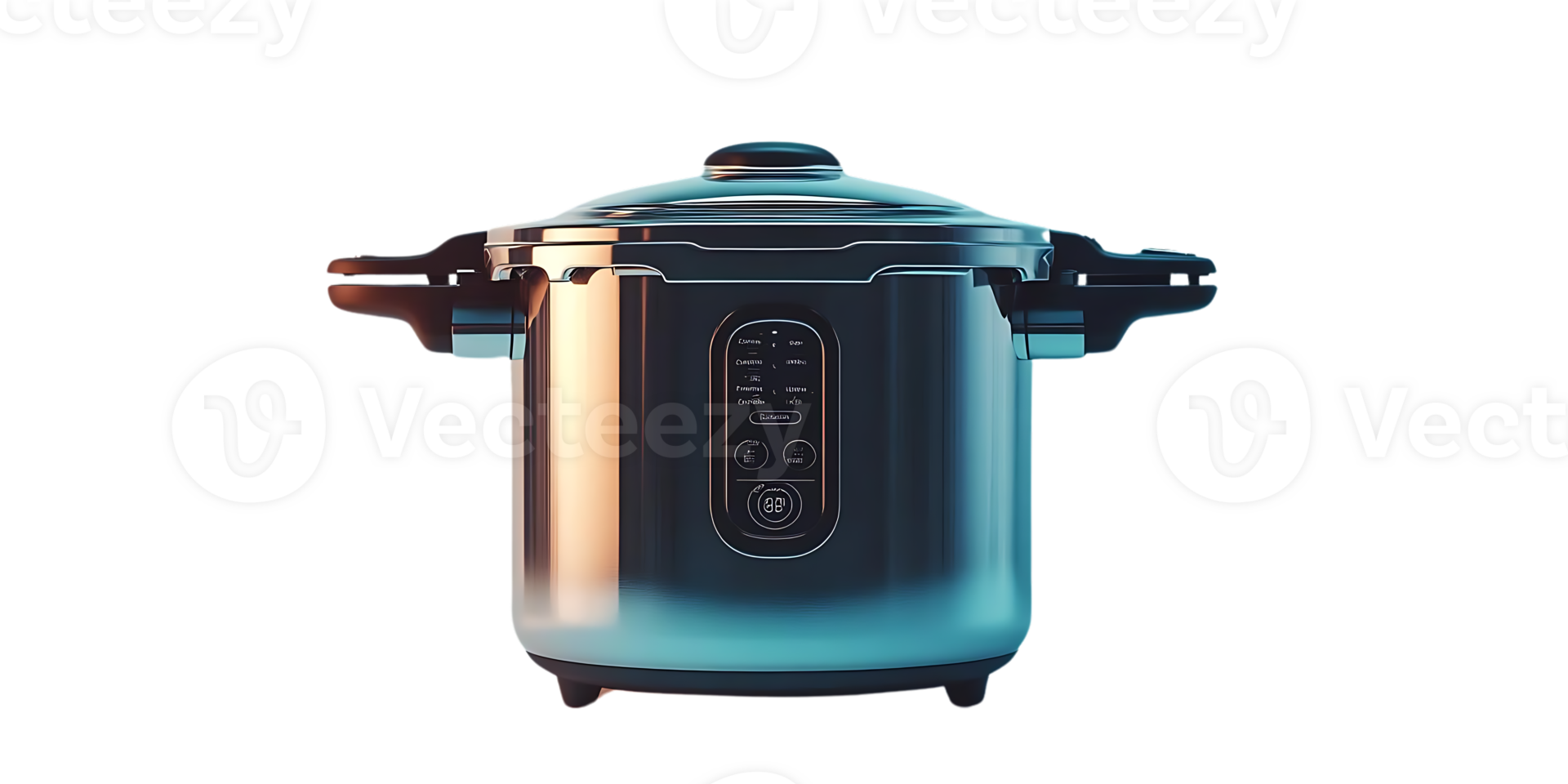 Stainless Steel Pressure Cooker with Transparent Background for Easy Monitoring png