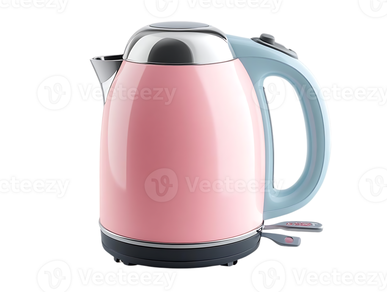 Pink Electric Kettle with Transparent Background for Fast Boiling Water in Kitchen png