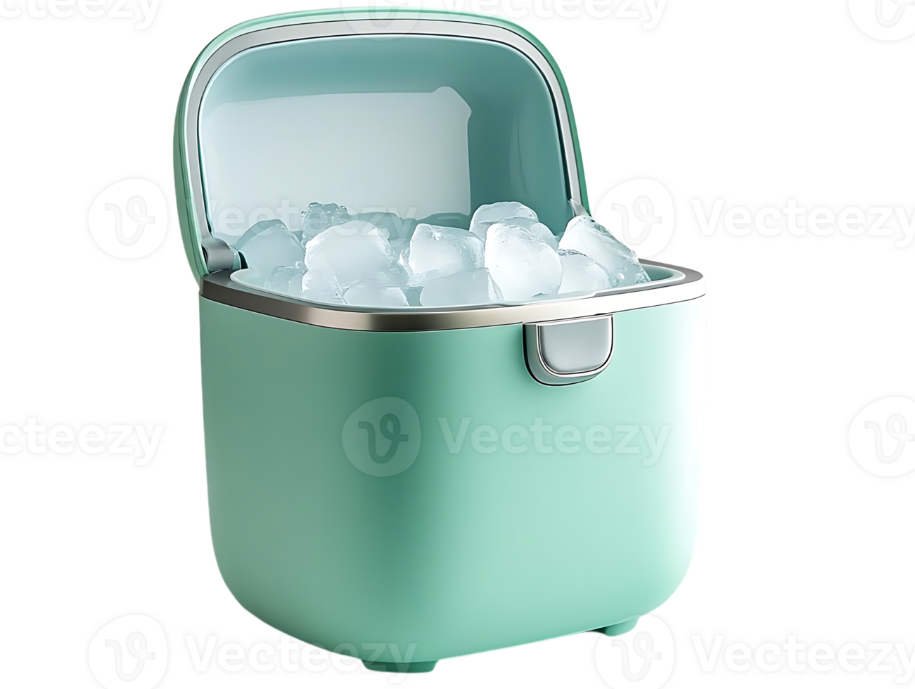 Ice Maker with Transparent Background, Cool and Refreshing Ice Cubes Ready to Serve, Ideal for Parties, Summer, and Beverages png