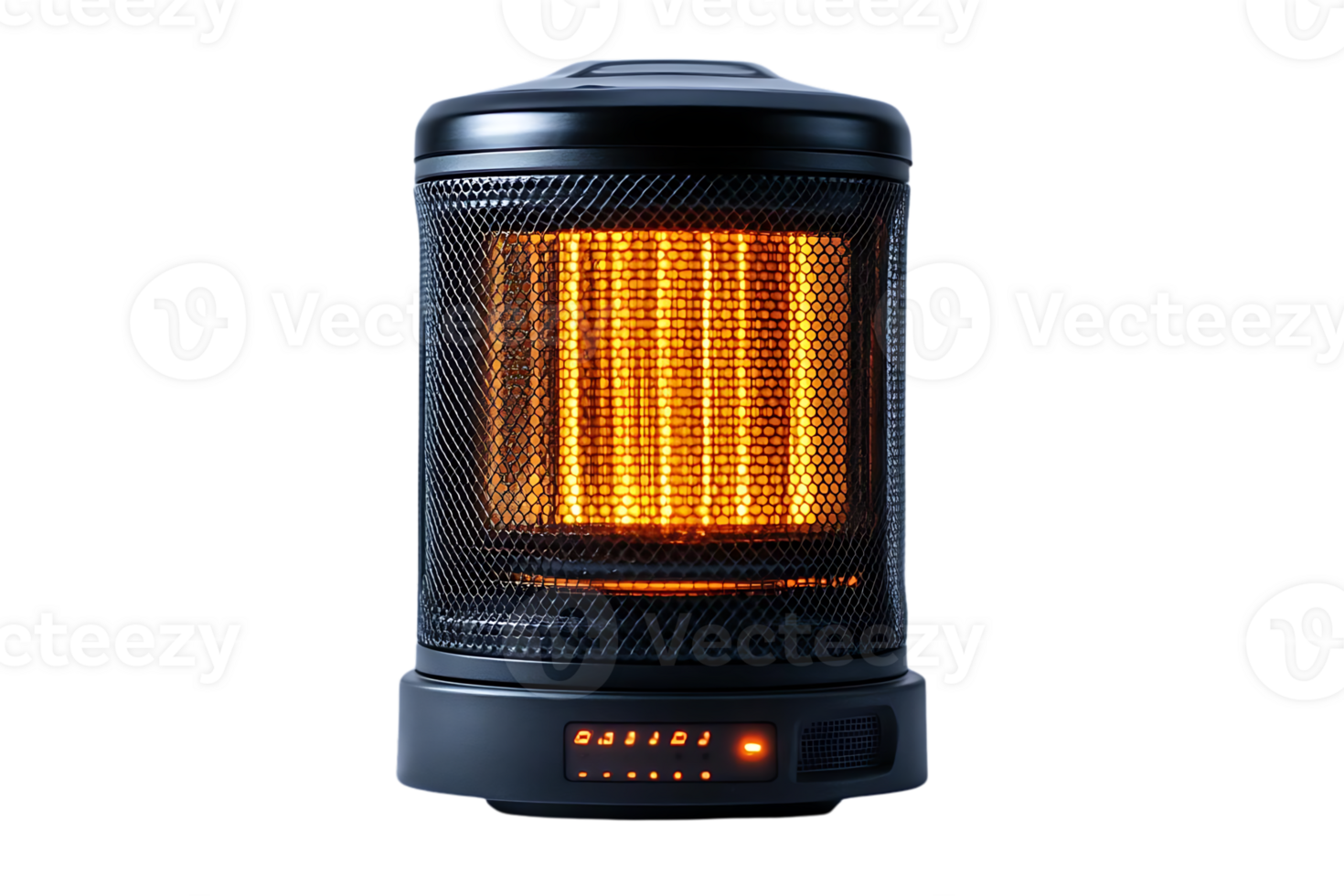 Electric Heater with Transparent Background, Providing Warmth and Comfort with a Modern Design. png