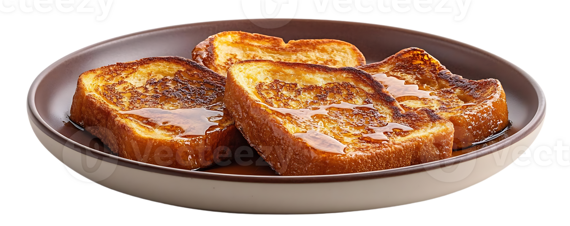Golden French Toast Drizzled with Syrup, a Delicious Breakfast Treat on a Transparent Background png