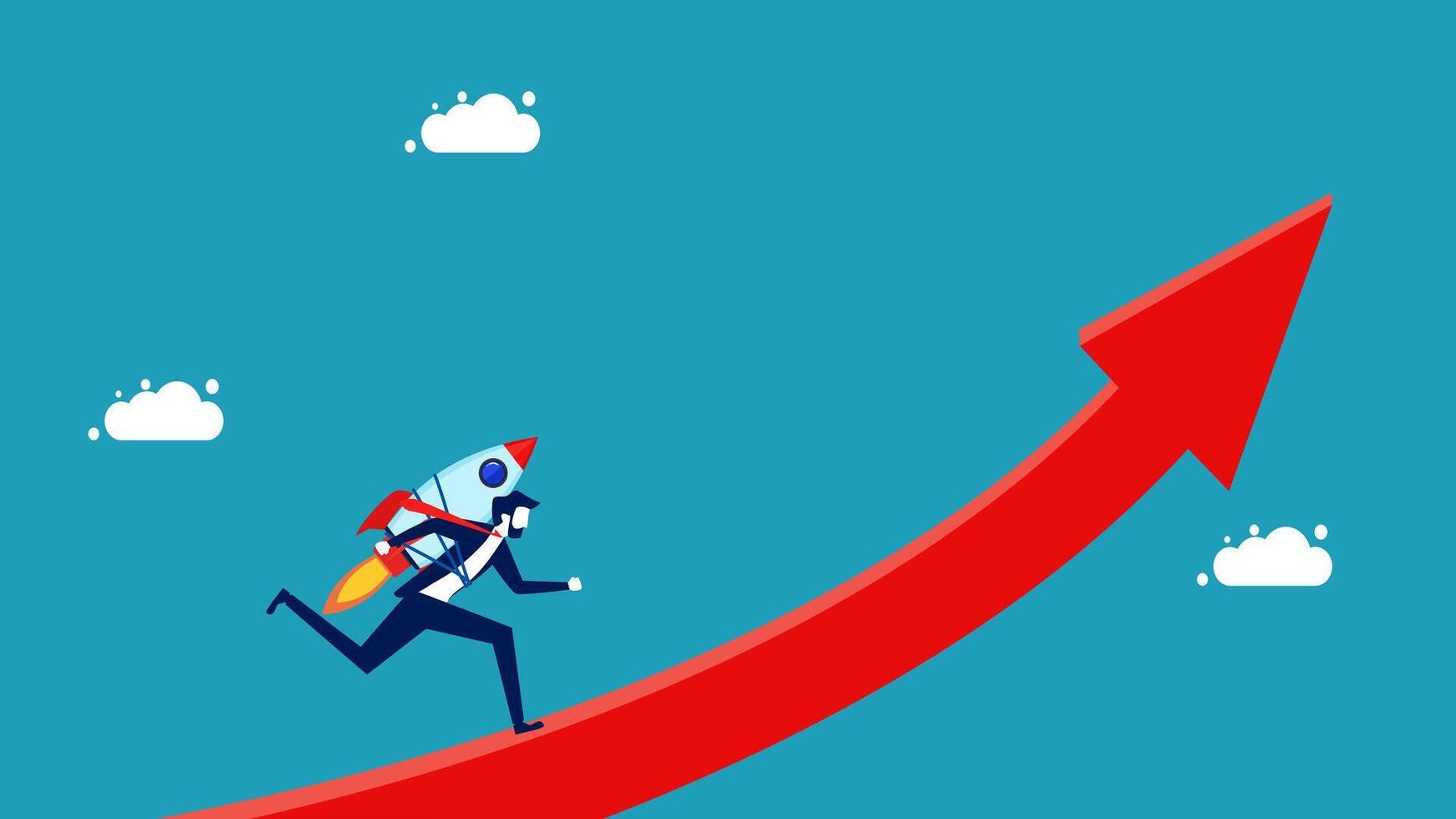 growth concept, success ,progress vector