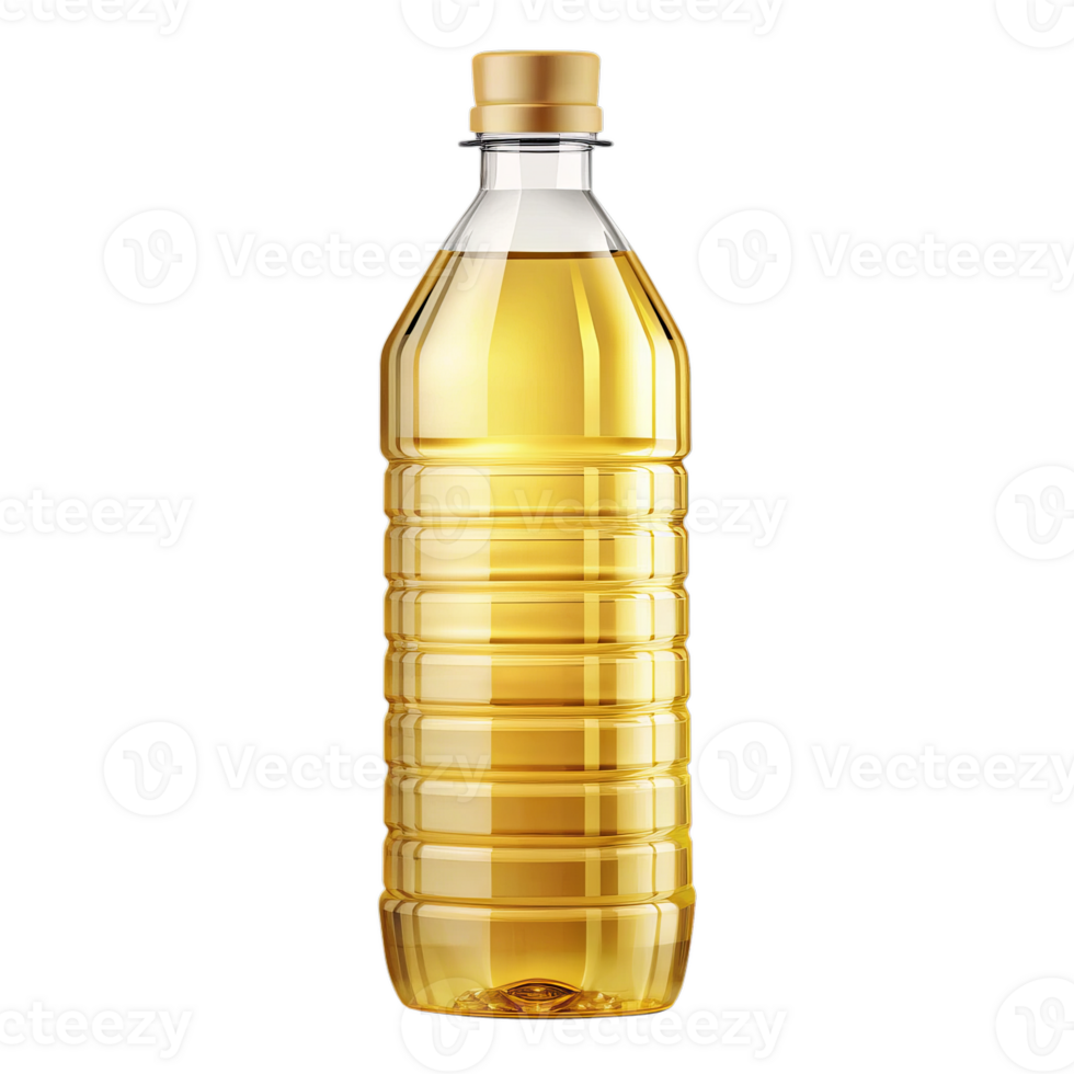 A bottle of oil is sitting on a transparent background png