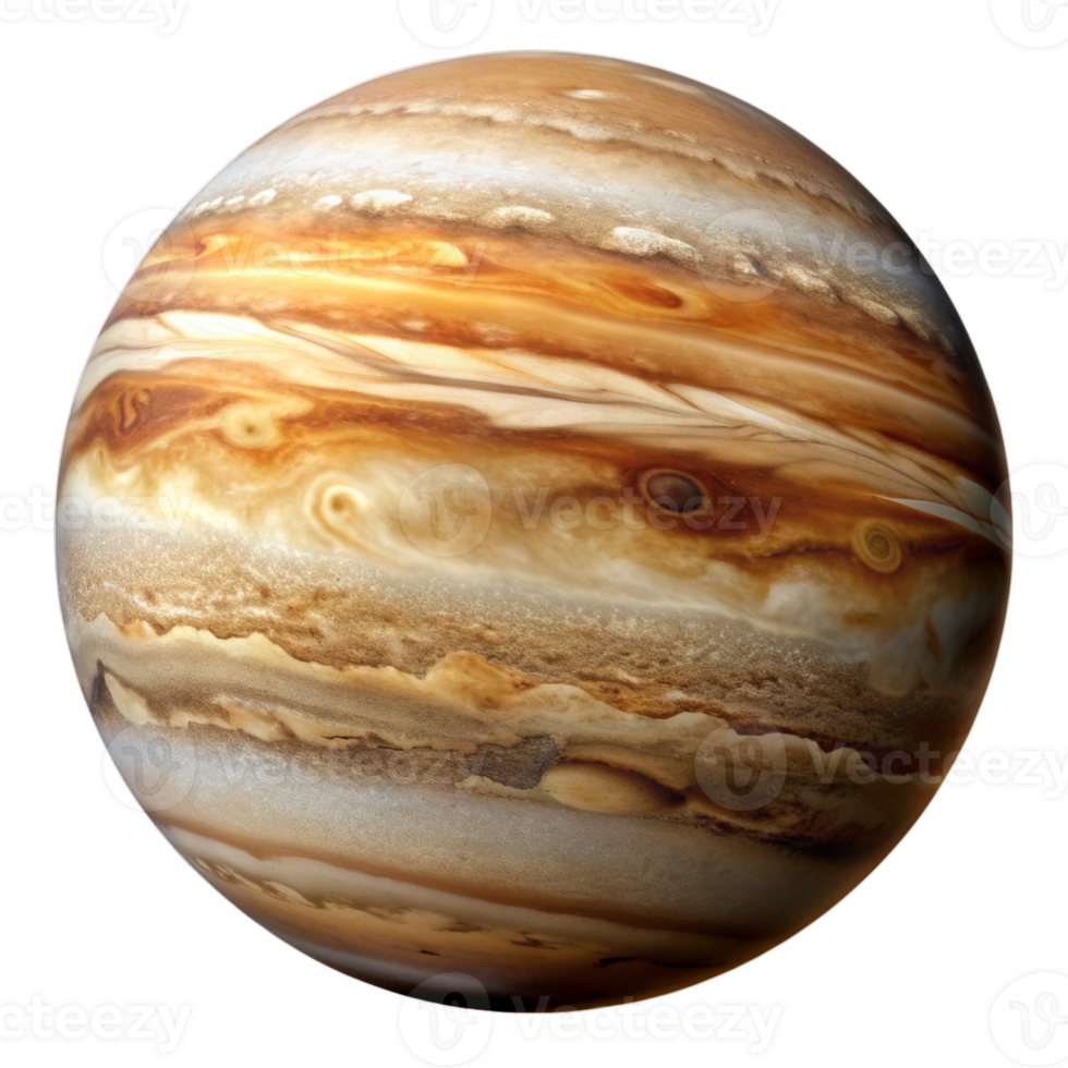 A large, round planet with a brownish-orange color png
