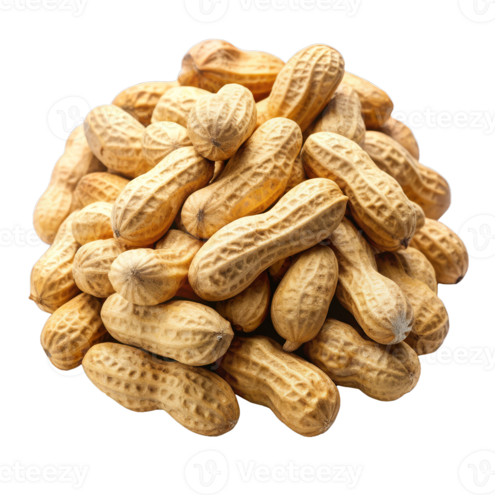 A pile of peanuts with a transparent background png