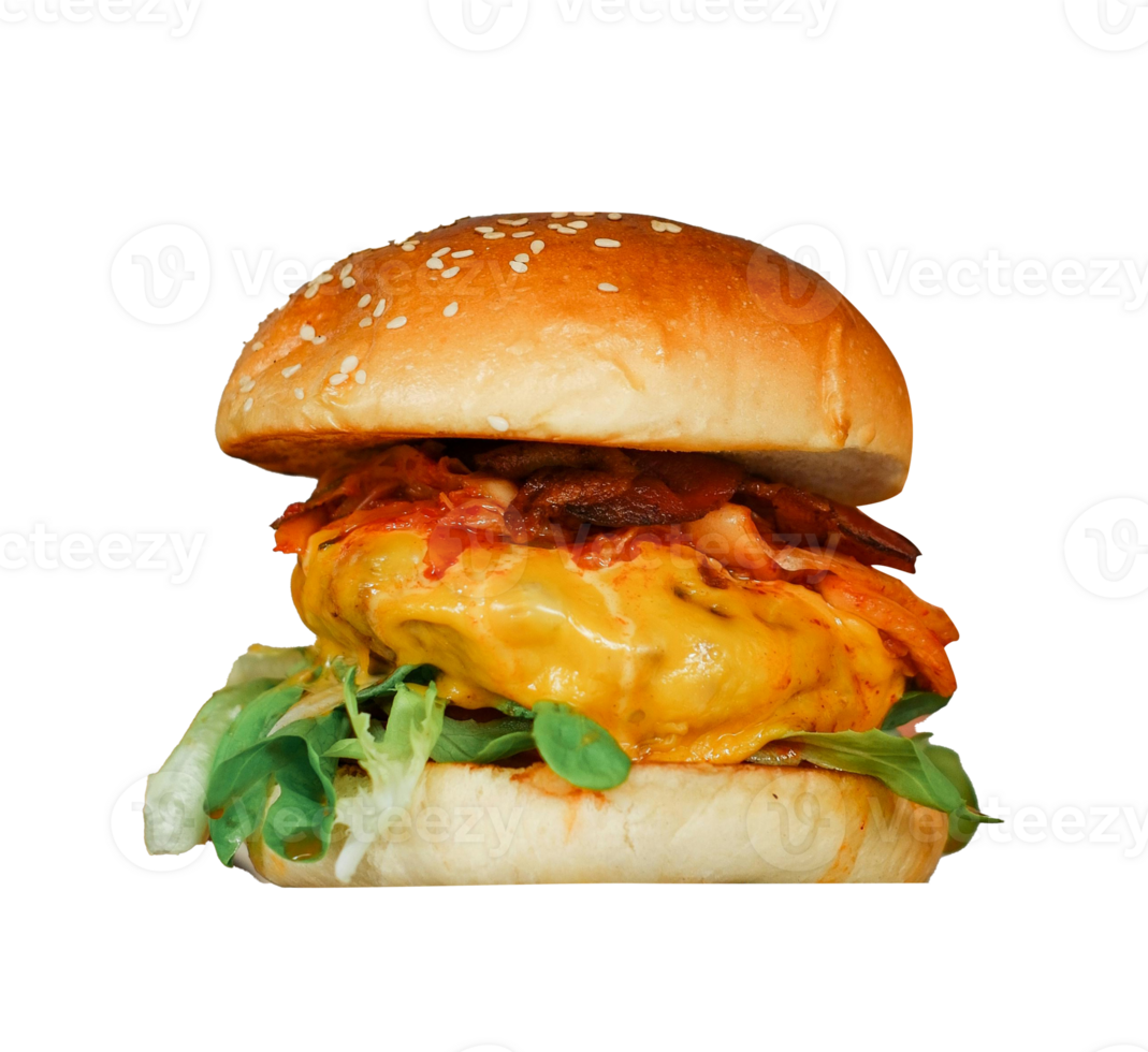 Burger with transparent background png
