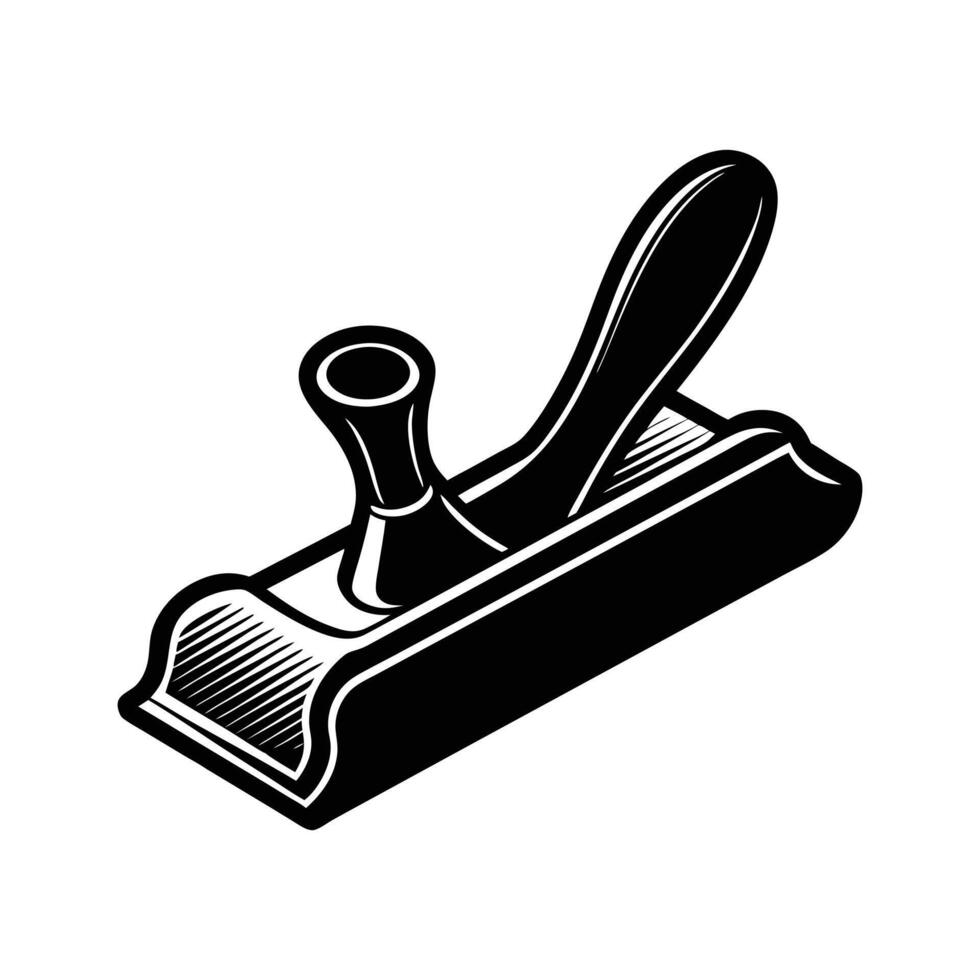 a silhouette of a planes for smoothing and shaping wood vector