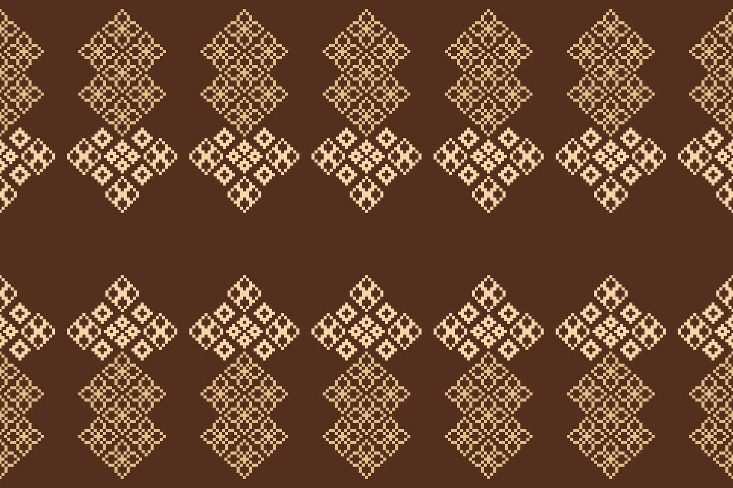 cross stitch motif brown pattern background 22.8.24 10 vector