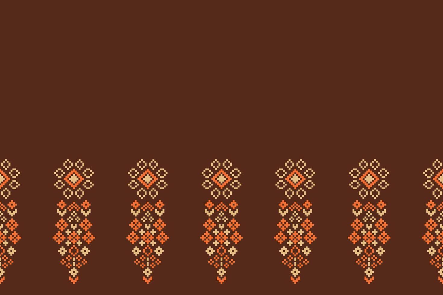 cross stitch motif brown pattern background 22.8.24 6 vector