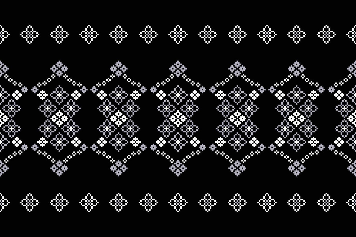Ethnic motifs Pixel black background.18.8.24 4 vector