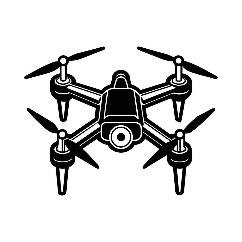 Drone silhouette graphic design illustrator vector