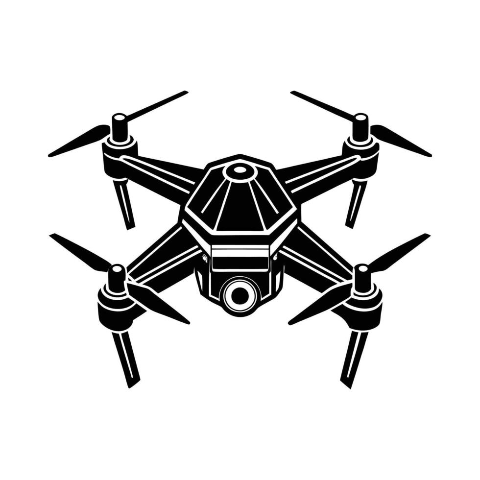 Drone silhouette graphic design illustrator vector