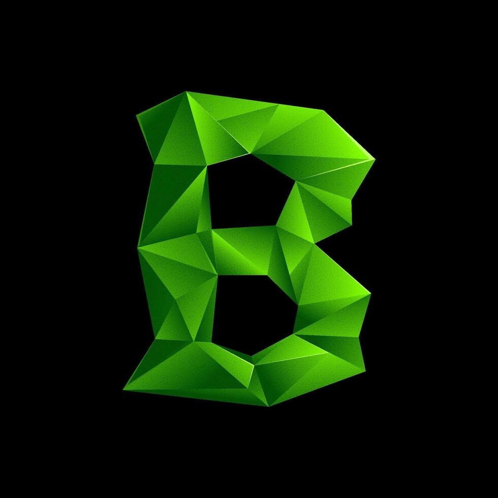 Flat design letter B logo template vector
