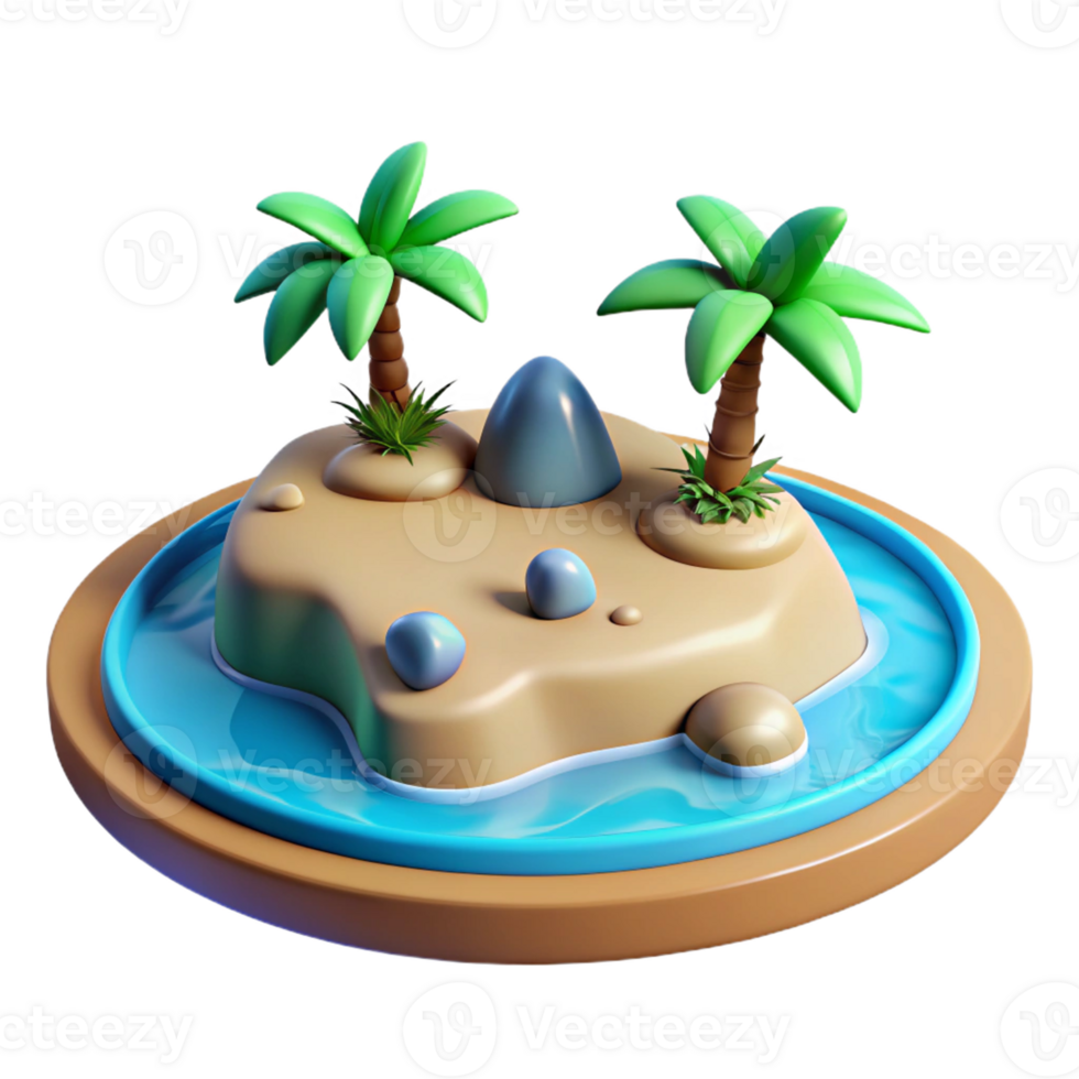 Miniature Island Oasis png