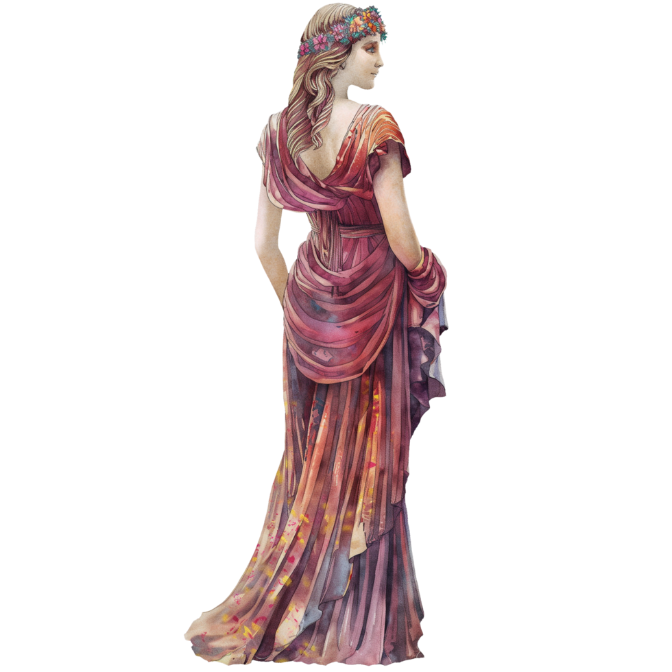 Aphrodite Goddess, Greek god watercolor png