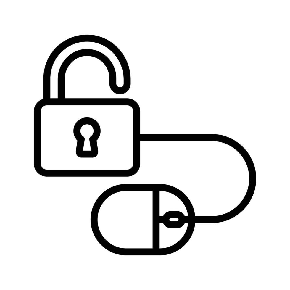 Access control in modern design style vector