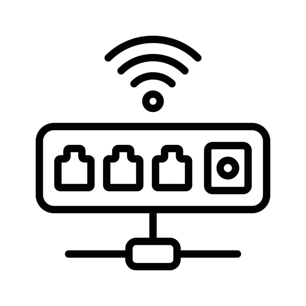 Grab this amazing icon of internet modem vector