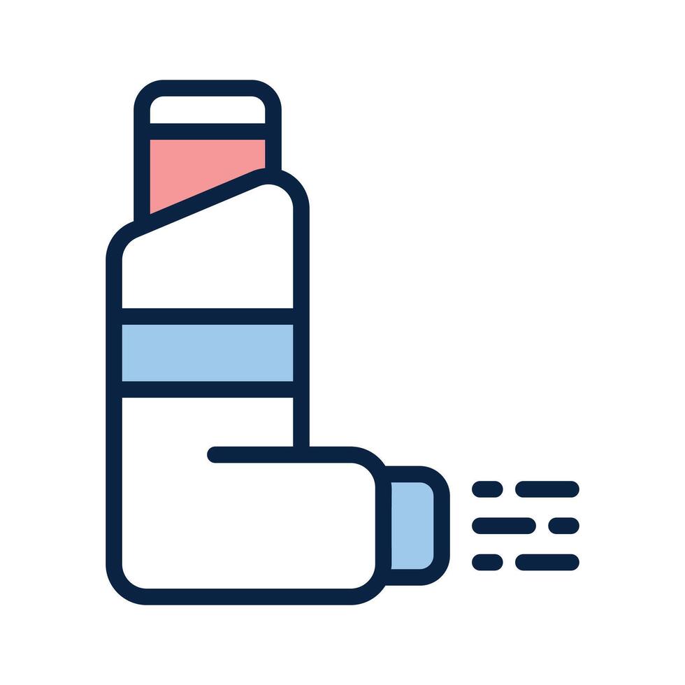 Beautiful of inhaler, medical equipment icon vector