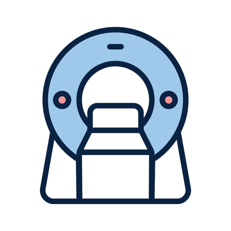 Have a look at this amazing icon of ct scanner, mri machine vector