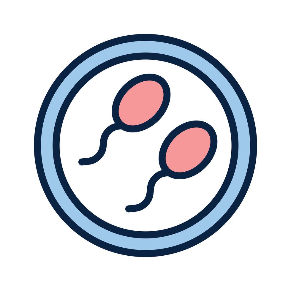 Get this amazing icon of sperms in trendy design style vector