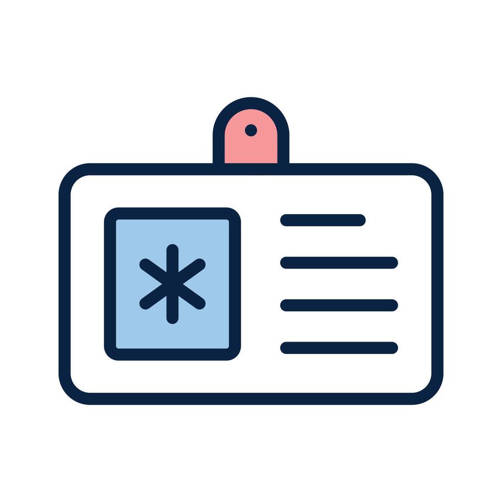 Medical card icon in modern style, health card vector