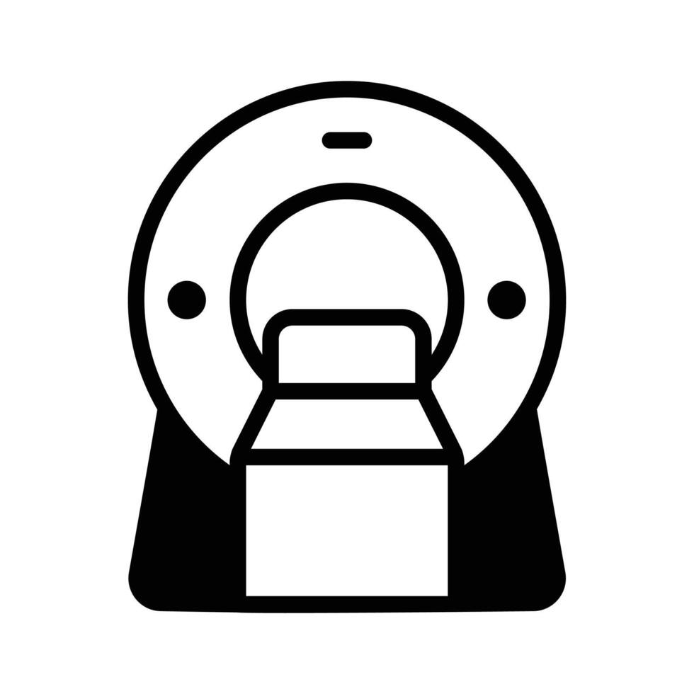 Have a look at this amazing icon of ct scanner, mri machine vector